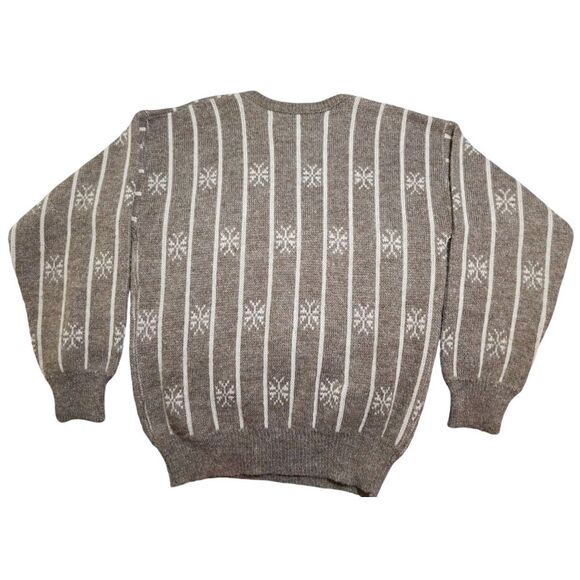 Le Tigre Nordic Lites Sweater Vintage 90s Snowflake Mens Medium - Picture 3 of 4